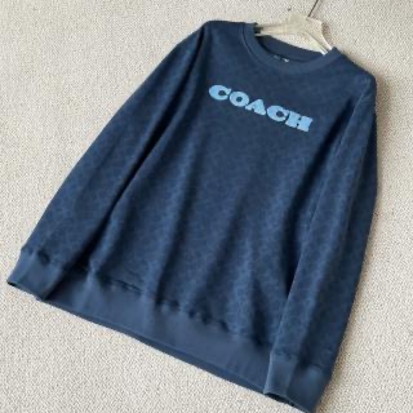 COACH Sporty Signature Crewneck Sweatshirt - Picture 1 of 6
